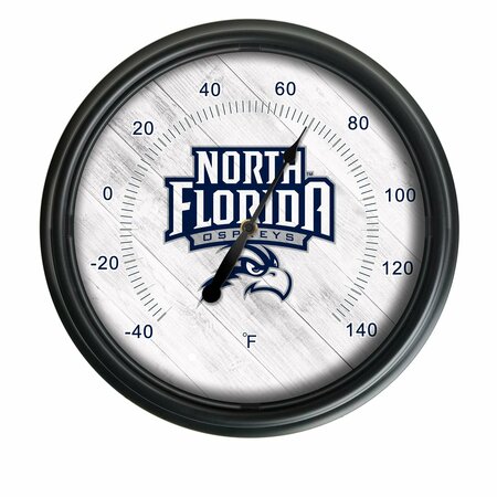 HOLLAND BAR STOOL CO University of North Florida Indoor/Outdoor LED Thermometer ODThrm14BK-08NorFla